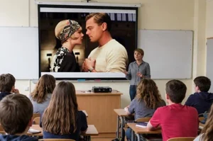 Classroom film viewing